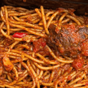 Jollof Pasta Plate